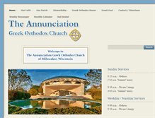 Tablet Screenshot of annunciationwi.org